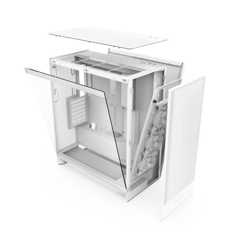 NZXT H7 Flow Torre Midi Blanca