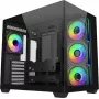 Caja PC Cooler Master Elite 681 (E681-KHNN-S00) ATX Midi Tower, negra, 1×3,5 inch + 2×2,5 inch, 2×USB 3.0, 4×120mm ARGB, ventana lateral de vidrio templado