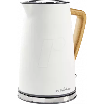 NEDIS N KAWK510EWT - Hervidor de agua 1,7 l, Soft-Touch, blanco (KAWK510EWT)
