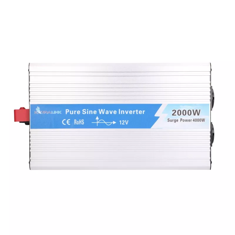 Extralink OPIP-2000W | Convertidor de tensión | Coche 12V, 2000W onda sinusoidal pura