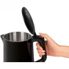 Hervidor ProfiCook PCWKS1243 — 1,7 L, 2200 W, control de temperatura 50–100°C, negro