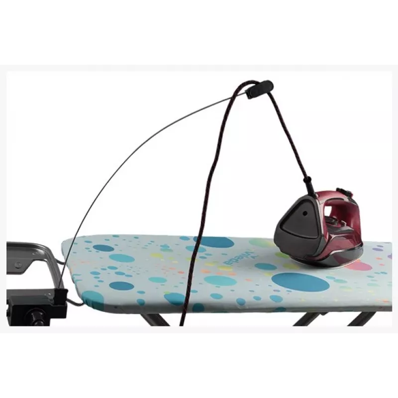 Tabla de planchar de tamaño completo Vileda 163316 — tabla 1200x380 mm, altura ajustable 75–96 cm, patas de acero inoxidable, soporte para plancha