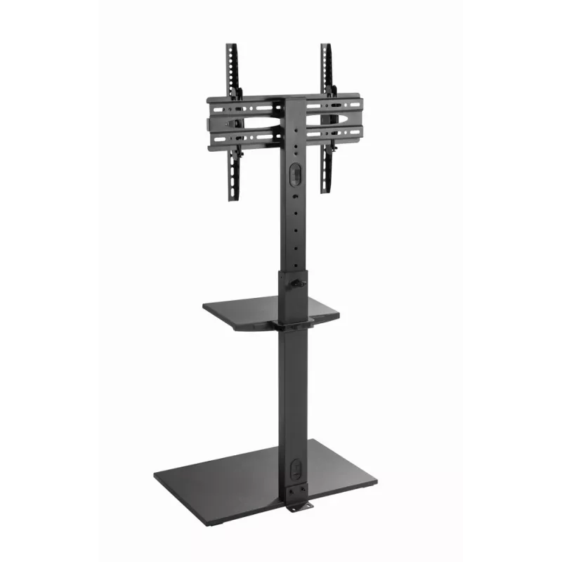 Soporte de suelo para TV GEMBIRD TVS-55T-02 para televisores de 32–55 pulgadas, acero, altura 600 mm, VESA 100x100–400x400, carga máxima 35 kg