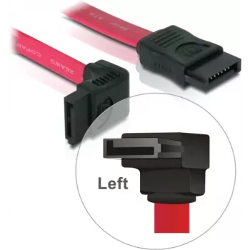 Cable SATA DeLOCK 84249 0,3 m rojo