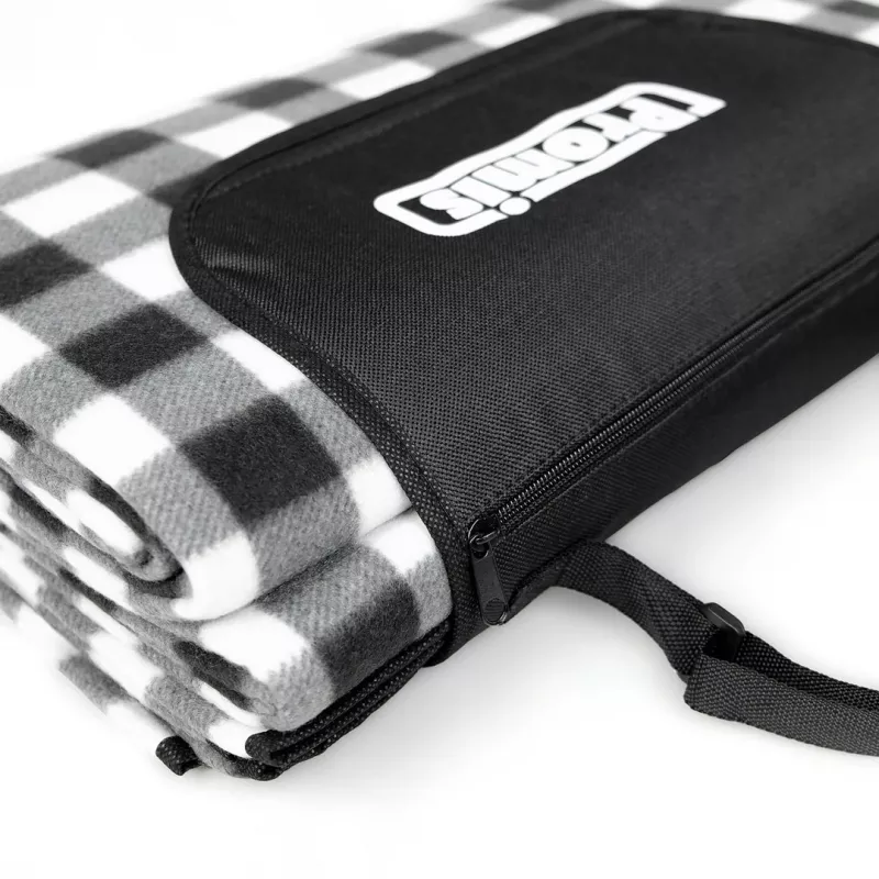 Manta de picnic PROMIS KP250, verde a rayas, 200 x 150 cm