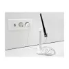 Soporte telescópico DeLOCK para smartphone y tablet con bandeja, plata/blanco