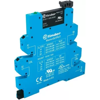 Relé de acoplamiento MasterOutput fino para carril DIN Finder 39.50.8.230.9024 tensión de conmutación 24 V/DC (39.50.8.230.9024)