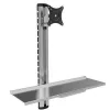 Techly ICA-PLW 01 soporte / pie para monitor 68,6 cm (27 inch) pared plata
