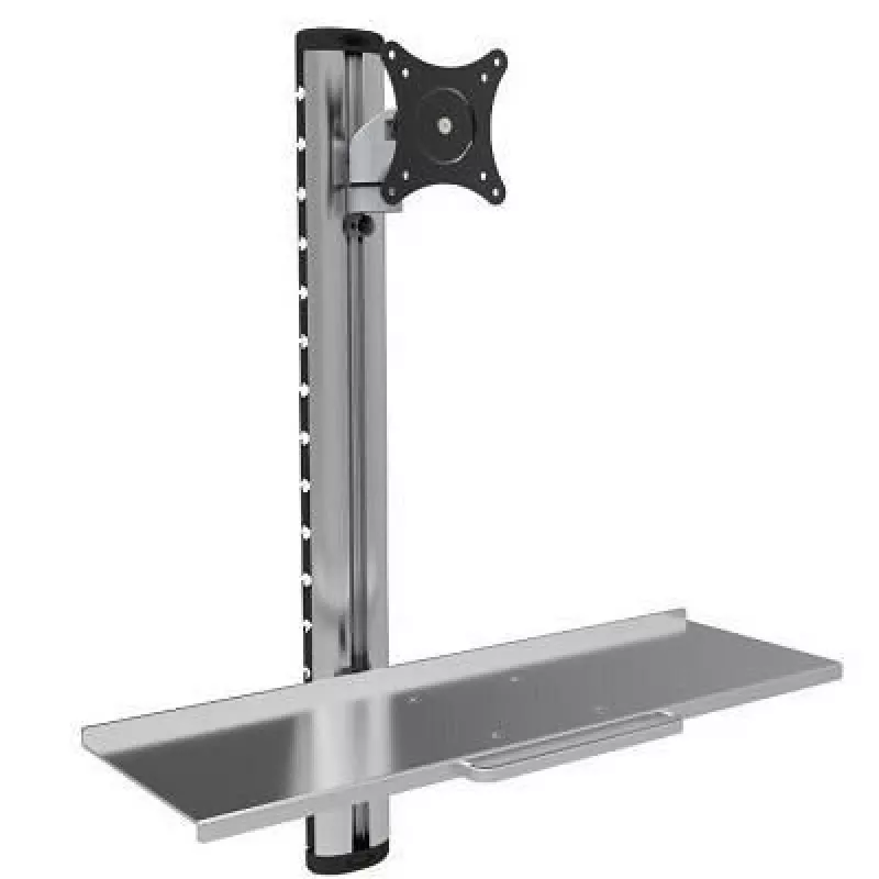 Techly ICA-PLW 01 soporte / pie para monitor 68,6 cm (27 inch) pared plata