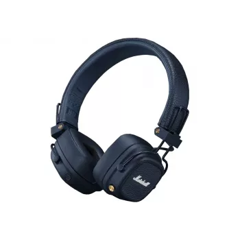 Auriculares Bluetooth over-ear MARSHALL Major V Midnight Blue – Drivers de 40 mm, Bluetooth 5.3, más de 100 horas de batería, compatibilidad con cable de 3,5 mm
