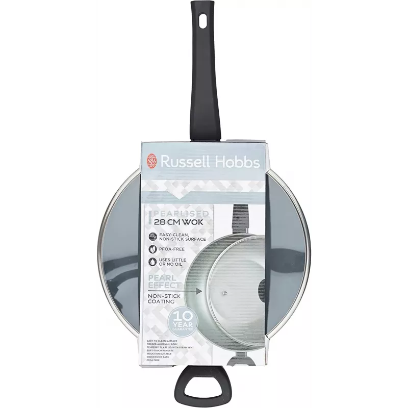 Wok Russell Hobbs RH01709EU 28 cm perlado, sartén antiadherente
