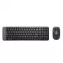 Logitech Wireless Combo MK220 - Set de teclado y ratón - inalámbrico - 2,4 GHz - italiano - gris oscuro (920-003721)