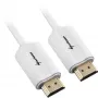 Cable HDMI conector macho > conector macho (blanco, 2 metros, HDMI 4K)