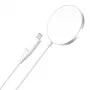 Cargador inalámbrico CHOETECH T518 15W magnético blanco – base de carga inalámbrica magnética Qi