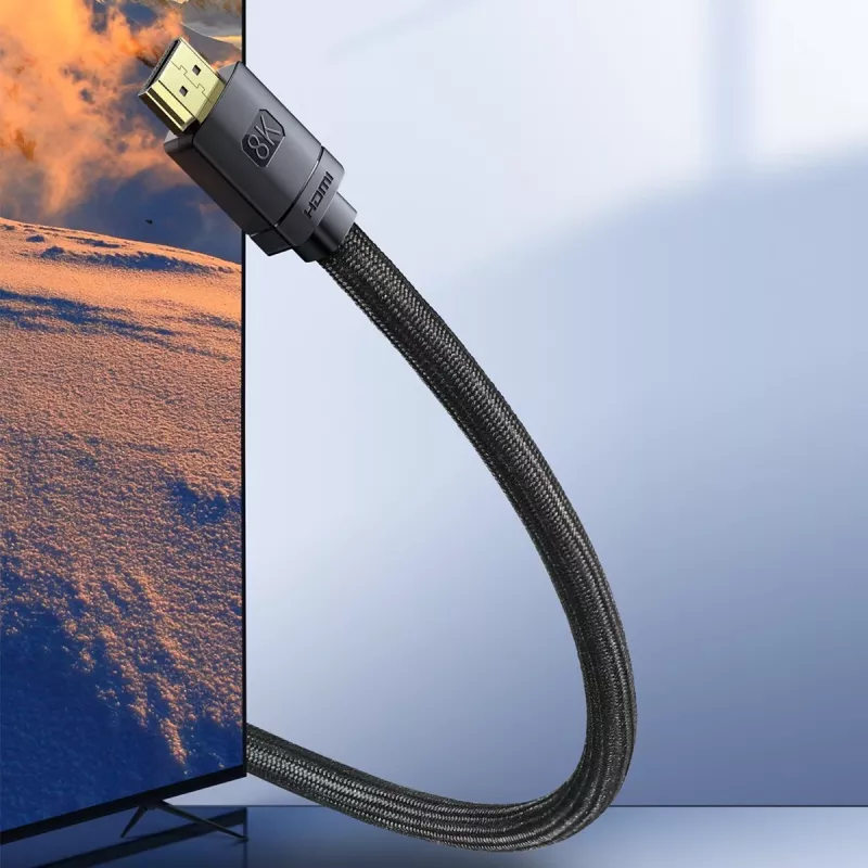 Cable HDMI 2.1 Baseus High Definition Series, 8K 60Hz, 3D, HDR, 48Gbps, 2 m (negro)