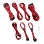 Kit de cables CableMod C-Series PRO ModMesh RM Black Label CM-PCSR-16P3KIT-NKR-R – cables de fuente de alimentación y GPU con funda, ModMesh, rojo