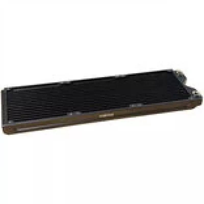 Radiador Alphacool R27-S420 420mm 18 FPI para refrigeración líquida, soportes para 3 ventiladores de 120mm