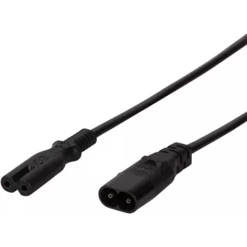 Logilink Alargador de cable de alimentación, 2 m, negro (CP129)