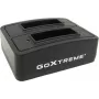 Estación de carga de baterías GoXtreme Dual Vision 4K – cargador de doble bahía para baterías de cámara de acción, modelo 01492