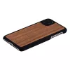 Funda para smartphone man and wood para iPhone 11 Pro Max — nogal negro, parte trasera de madera, marco protector