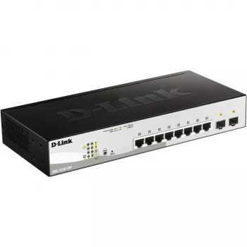 D-Link DGS-1210-10P Managed L2 Gigabit Ethernet (10/100/1000) Power over Ethernet (PoE) 1U Negro