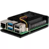 Joy-IT Armor Case BLOCK ACTIVE carcasa SBC compatible con placas de desarrollo Raspberry Pi (RB-AlucaseP5-07FAN)
