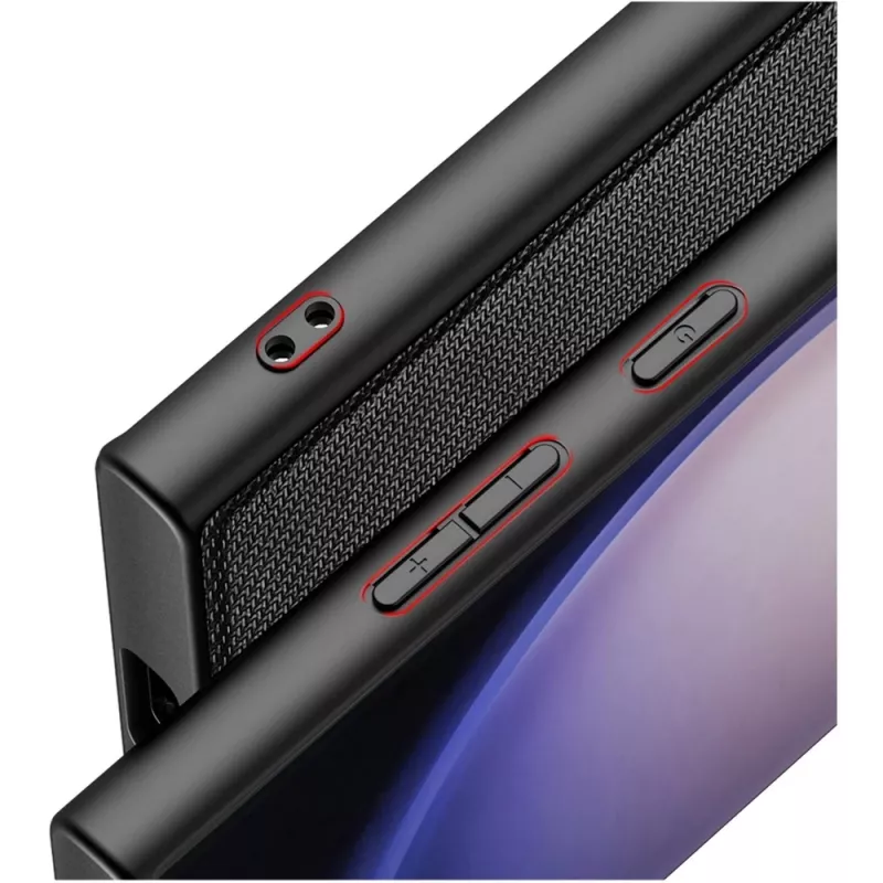 StyleShell NYLO, funda para móvil negra, Samsung Galaxy S24 Ultra