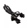 Cable de alimentación interno PHANTEKS PH-CB-DRGB3P — 3 pines a 2× Molex (3 pines), negro/gris