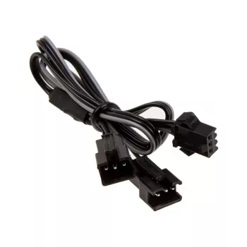 Cable de alimentación interno PHANTEKS PH-CB-DRGB3P — 3 pines a 2× Molex (3 pines), negro/gris