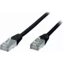 Cable de red S/CONN Cat5e 1 m, F/UTP (FTP), RJ-45 a RJ-45, 1 Gbit/s, negro