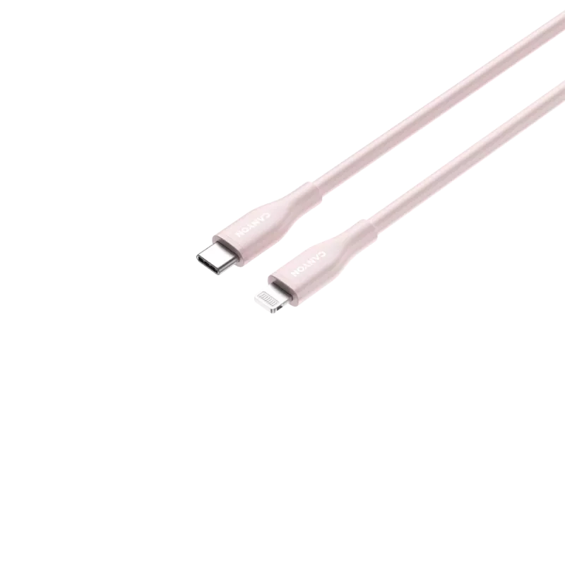 CANYON Cable CLNM60 C-L 60W MFI 1m silicona Rosa