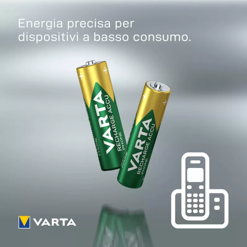 Batería Varta AAA 800mAh NiMH 2-BL DECT