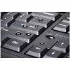 Kensington ProFit Ergo Teclado inalámbrico FR, tamaño completo (100%), con cable e inalámbrico, RF inalámbrico + USB, AZERTY, negro