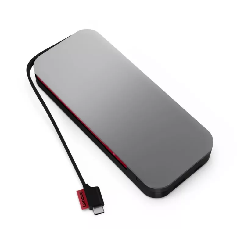 Batería externa para portátil Lenovo Go USB-C (20.000 mAh), ion-litio, negro-gris, USB Type-A y Type-C