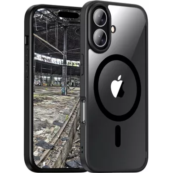 JT Berlin BackCase Pankow Hybrid MagSafe | Apple iPhone 16 | negro/transparente | (11098)