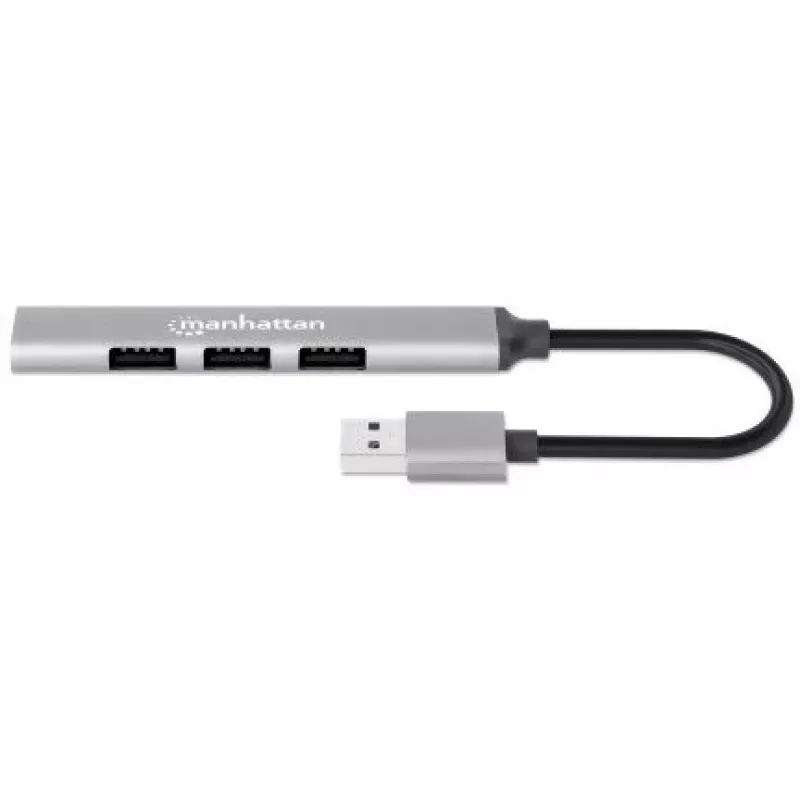 Hub Manhattan USB-A 4 puertos, 4x puertos USB-A (1x 5 Gbps USB 3.2 Gen1…