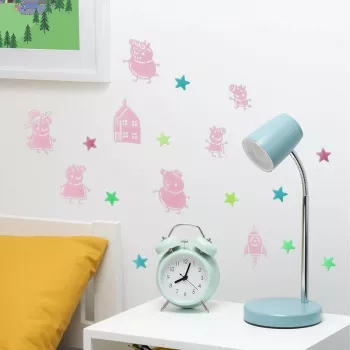 Pegatinas de pared Hasbro Peppa Pig PP13870PP Glow in the Dark Stars