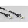 Goobay CAT 8.1 cable de parcheo, S/FTP (PiMF), negro, 2 m - LSZH libre de halógenos, cobre AWG 24 (66722)
