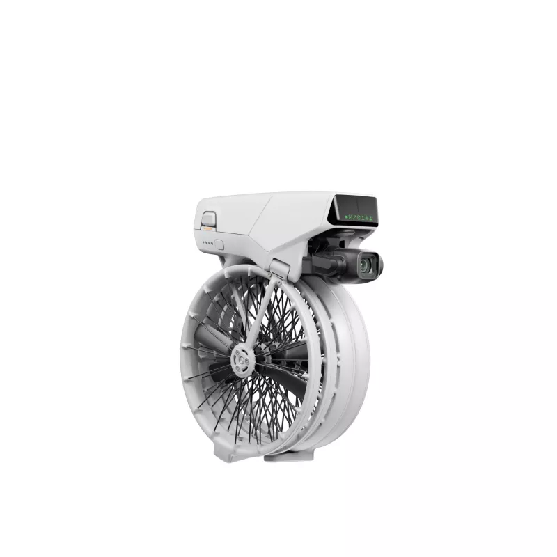 Dron DJI Flip con 4 rotores, cámara de 48 MP, vídeo 3840×2160, batería 3110 mAh, Negro/Blanco