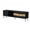 Mueble TV cama meble INSERTO 3D1W 190x40x62 cm negro con LED