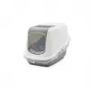 SAVIC Nestor Blanco-Gris - Arenero con tapa - 56x39x38,5 cm - 1 unidad