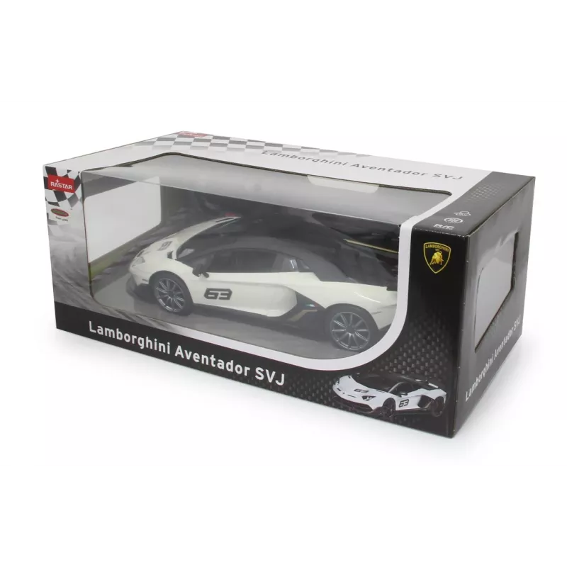 Jamara Lamborghini Aventador SVJ Performance 1:14 blanco 2,4 GHz A – coche deportivo – motor eléctrico – 1:16 – Ready-to-Run (RTR) – blanco – niños (405172)