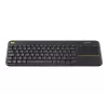 Teclado inalámbrico Logitech Wireless Touch Keyboard K400 Plus - teclado - inalámbrico - 2,4 GHz - suizo - negro