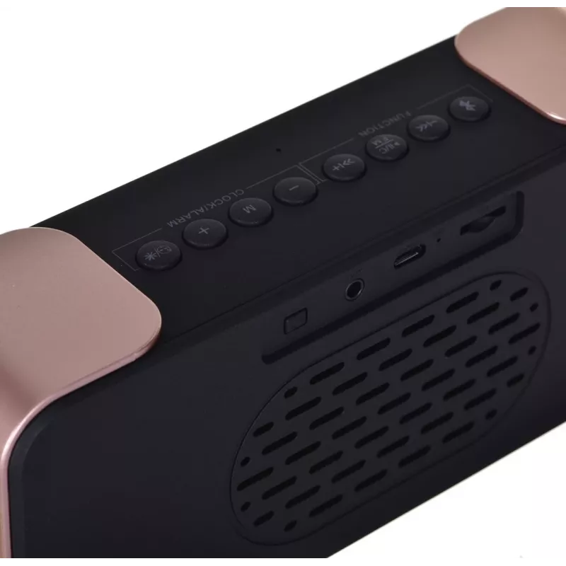 Despertador digital Adler AD 1190CR — pantalla LED, radio FM, Bluetooth, reproductor SD, batería de 2600 mAh