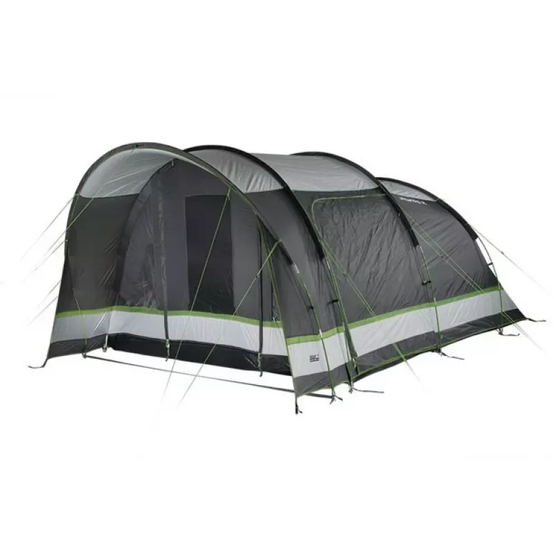 Tienda de campaña tipo cúpula High Peak Brixen 5.0 5 personas negra, verde, gris