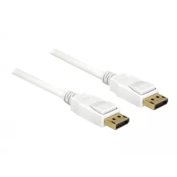 Cable DisplayPort DeLOCK 85509 1,5 m Blanco
