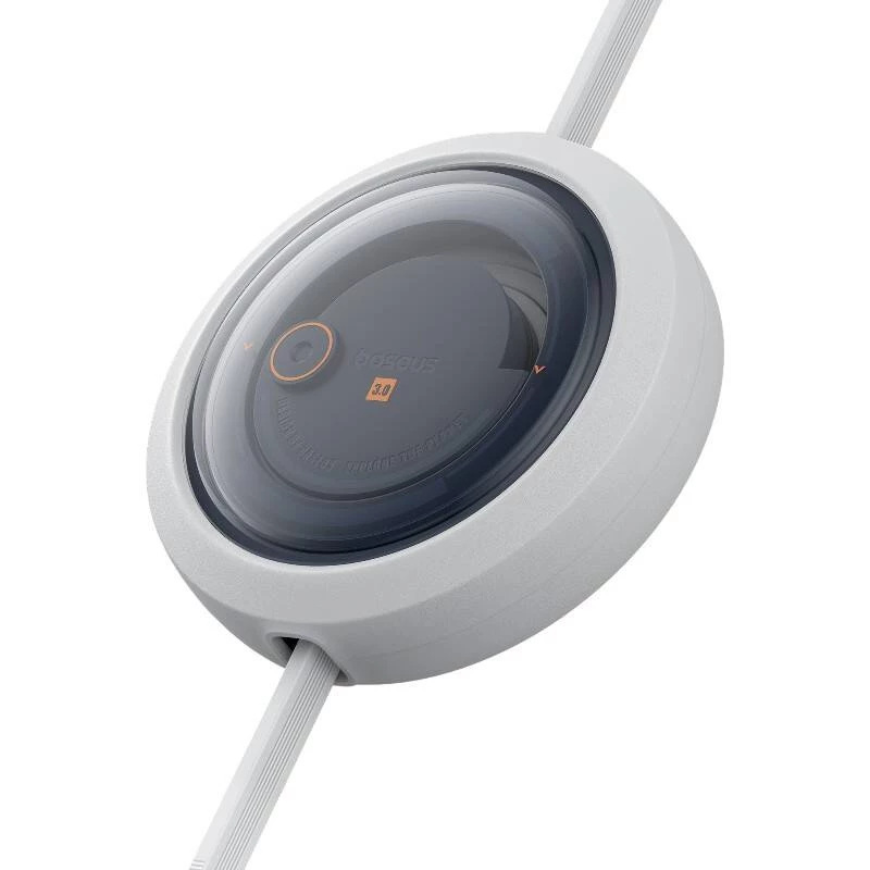 Cable de carga rápida 3en1 Baseus Free2Draw USB-C a USB-C/Lightning/Micro 100W, 1,1m (blanco)