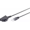 Cable de teléfono S/CONN 12-09155 1,5 m negro