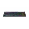iBOX Aurora K-6 IKGMK6 teclado gaming mecánico de perfil bajo, con cable + RF inalámbrico + Bluetooth, switches KRGD Red, retroiluminación LED, QWERTY inglés, negro