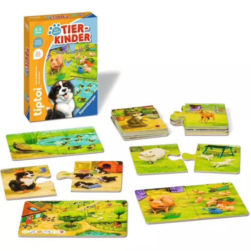 Juego de mesa Ravensburger tiptoi Todos mis animales bebé